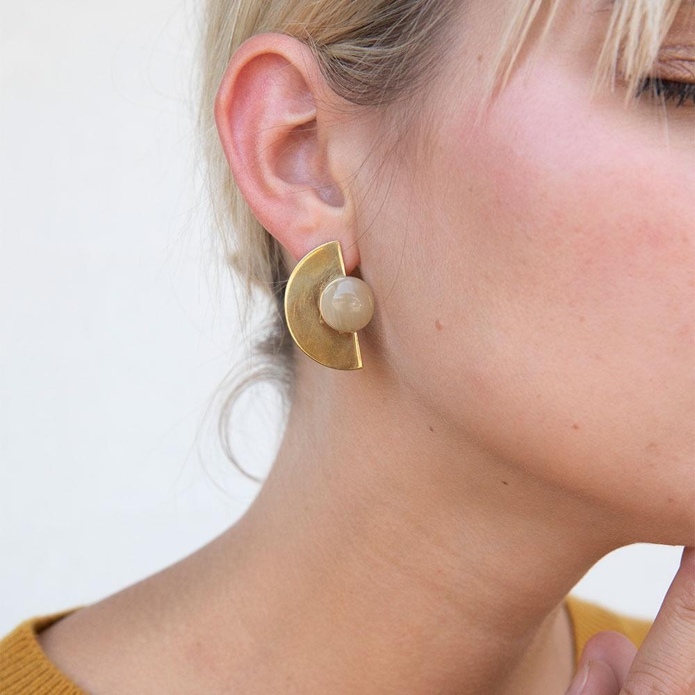 SOKO Nusu Horn Stud Earrings